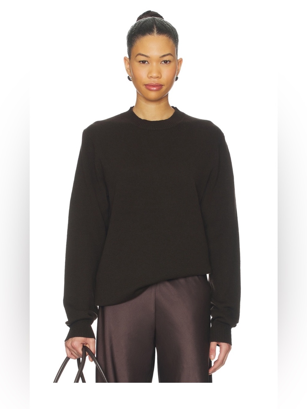 Guest in Residence brown 100% cashmere Crewneck Sweater